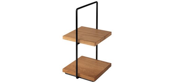 Etagère PERFECTO SMALL, 2 étages, chêne, hauteur: 405 mm