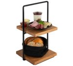 Etagère PERFECTO SMALL, 2 étages, chêne, hauteur: 405 mm