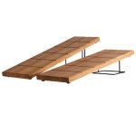 Support pour buffet SQUARE, 120 x 120 x 70 mm, noir