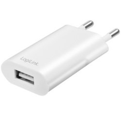 Adaptateur de prise USB, 1x USB-A, 5 W, blanc