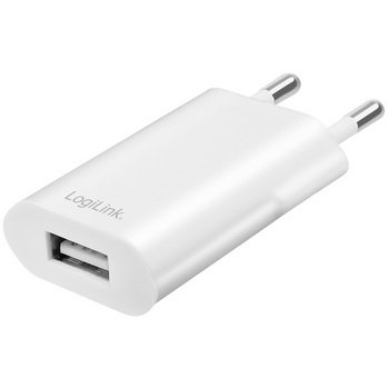 Adapter van USB-stekker, 1x USB-A, 5 W, wit