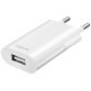 Adapter van USB-stekker, 1x USB-A, 5 W, wit