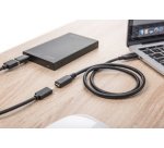 Rallonge USB 2.0, 2,0 m, noir