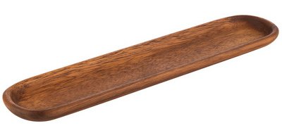 Servierbrett, (L)370 x (B)80 x (H)20 mm, braun