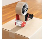Dévidoir de ruban adhésif d'emballage, noir/rouge