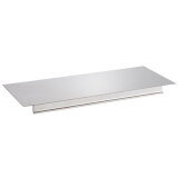 Taartplank L 390 x D 160 x H 30 mm zilver