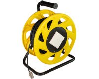 LogiLink Enrouleur de câble réseau, cat. 7, S/FTP, TPE, 60 m