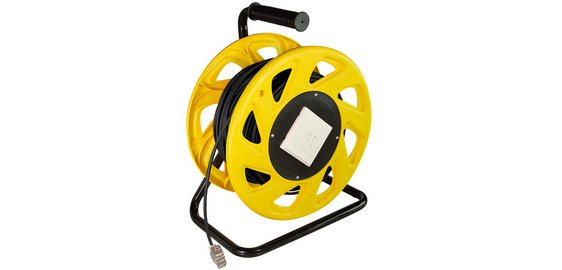 LogiLink Enrouleur de câble réseau, cat. 7, S/FTP, TPE, 60 m