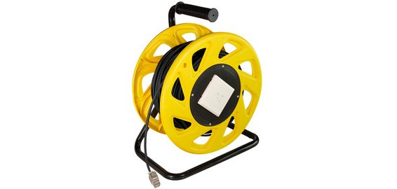 LogiLink Enrouleur de câble réseau, cat. 7, S/FTP, TPE, 60 m