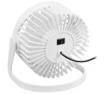 Ventilateur de bureau USB, 30 dB, blanc