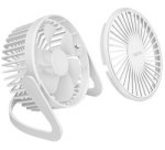 Ventilateur de bureau USB, 30 dB, blanc