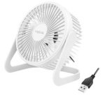 Ventilateur de bureau USB, 40 dB, blanc