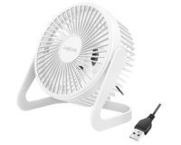 Ventilateur de bureau USB, 40 dB, blanc