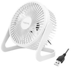 Ventilateur de bureau USB, 40 dB, blanc
