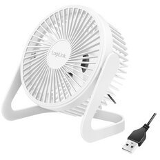 Ventilateur de bureau USB, 40 dB, blanc