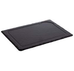 Plat en ardoise naturelle, (L)330 x (P)240 mm