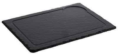 Plat en ardoise naturelle, (L)330 x (P)240 mm