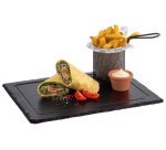 Plat en ardoise naturelle, (L)330 x (P)240 mm