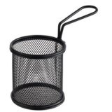 Panier de service pour friture SNACKHOLDER, 80 mm, noir