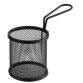 Panier pour friture Snackholder, rond, noir