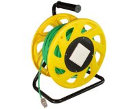 LogiLink Enrouleur de câble réseau, cat. 7, S/FTP, PUR, 60 m