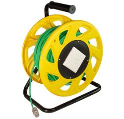 LogiLink Enrouleur de câble réseau, cat. 7, S/FTP, PUR, 60 m