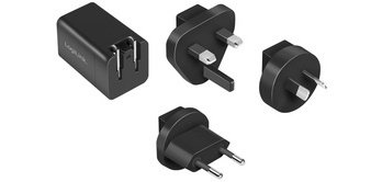 Adaptateur de voyage USB, USB C, technologie GaN