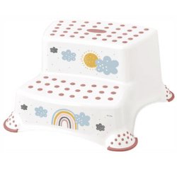 kids Opstapkrukje 'Igor Rainbow', twee niveaus, wit