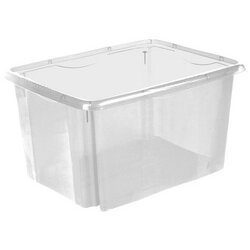 Boîte de rangement 'emil', 45 litres, transparent