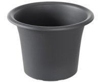 Bloempot BOTANICA, diameter: 400 mm, zwart