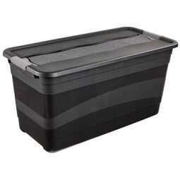 Boîte de rangement 'eckhart', 83 L, graphite/gris