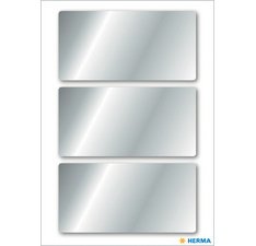 Sticker de Noël, rectangulaire, 34 x 67 mm, or