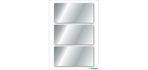 Sticker de Noël, rectangulaire, 34 x 67 mm, or
