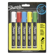 Krijtmarker assortiment - blister van 5 stuks
