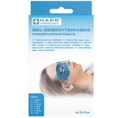 Masque gel pour le visage, réutilisable, bleu