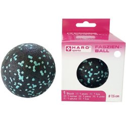 Massageball für Faszien, schwarz/minze