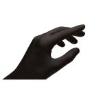 Gant en nitrile, noir, sans poudre, taille S - Boîte de 50 gants