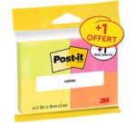 Bloc-note adhésif Notes, 38 x 51 mm, pack de 4