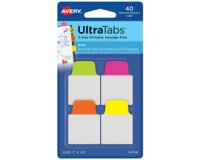Onglet adhésif UltraTabs fluo, 25,4 x 38 mm