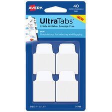 Zelfklevende tabs UltraTabs wit