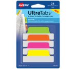 Onglet adhésif UltraTabs fluo, 63,5 x 25 mm