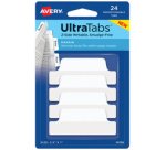 Onglet adhésif UltraTabs blanc, 63,5 x 25 mm
