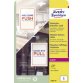 Etiquette d'affichage vitrophanie diamètre 200 mm blanc - Boîte de 10