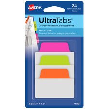 Zelfklevende tabs UltraTabs fluo 50,8 x 38 mm