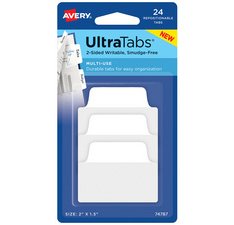 Zelfklevende tabs UltraTabs wit 50,8 x 38 mm