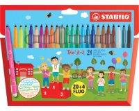 Feutre Trio A-Z, étui carton de 18, PACK SPECIAL