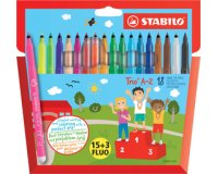 Feutre Trio A-Z, étui carton de 24, PACK SPECIAL