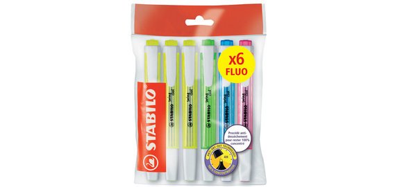 Surligneur swing cool FLUO, Ecopack de 6