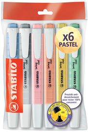 Surligneur STABILO BOSS ORIGINAL Pastel - blister x 1 Surligneur poudre de  gris : : Fournitures de bureau