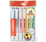 Surligneur swing cool PASTEL, Ecopack de 6